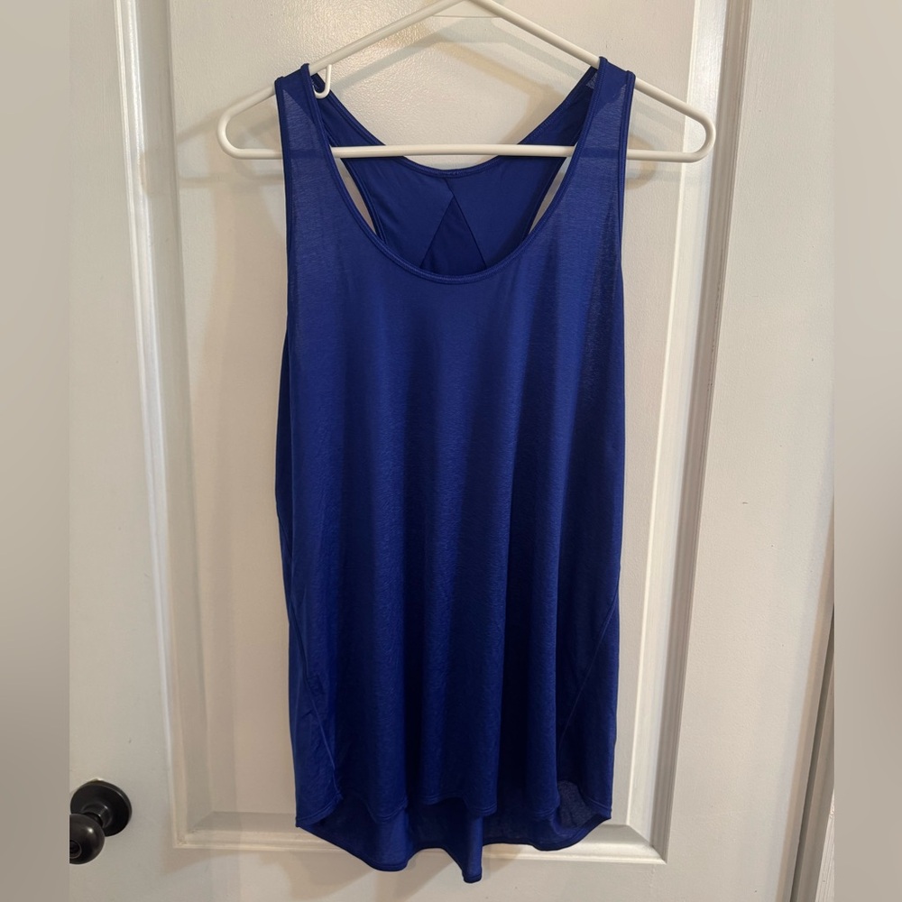 Lululemon Essential Tank *Pleated Larkspur Blue